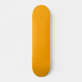 Skateboard Couleur solide orange néon | Classique (Devant)