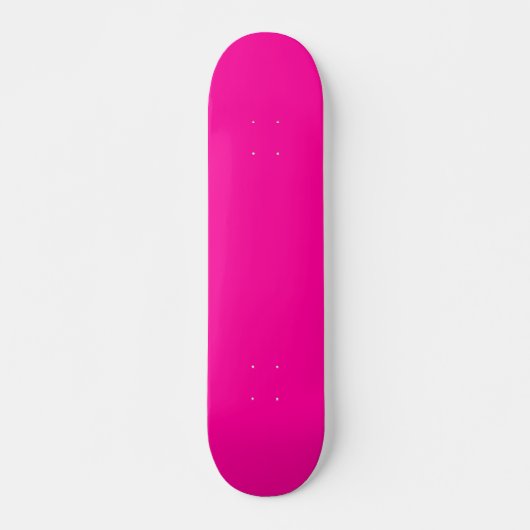 Skateboard Couleur solide rose néon (Devant)