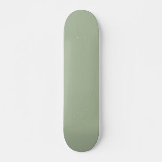Skateboard Couleur solide vert Laurel (Devant)