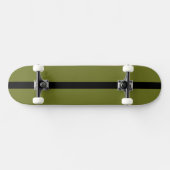 Skateboard Couleur solide vert olive (Horz)