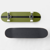 Skateboard Couleur solide vert olive (Horz)