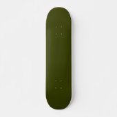Skateboard Couleur solide vert olive foncé (Devant)