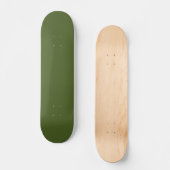 Skateboard Couleur solide verte de mousse foncée (Recto)