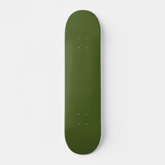 Skateboard Couleur solide verte de mousse foncée (Devant)