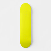 Skateboard Couleur uni jaune néon (Devant)