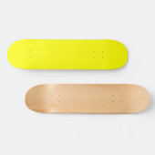 Skateboard Couleur uni jaune néon (Horz)