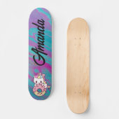 Skateboard Couleur Unicorne abstraite (Recto)