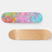 Skateboard Couleurs Abstraites (Horz)