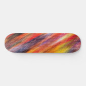 Skateboard Couleurs Abstraites du coucher du soleil (Horz)