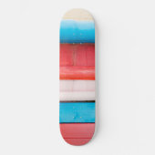 Skateboard Couleurs caribéennes - abstrait (Recto)