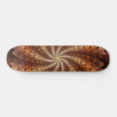 Skateboard Couleurs chaudes, Trippy Moderne Motif d'art fract (Horz)