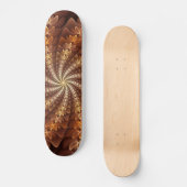 Skateboard Couleurs chaudes, Trippy Moderne Motif d'art fract (Recto)