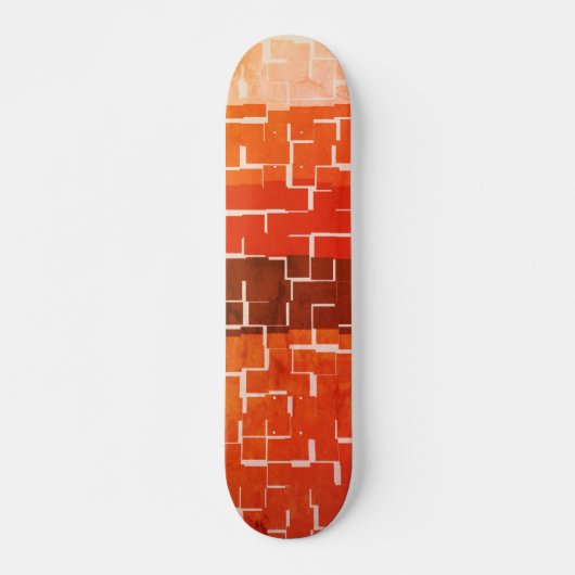 Skateboard Couleurs d'automne cool rustiques (Devant)