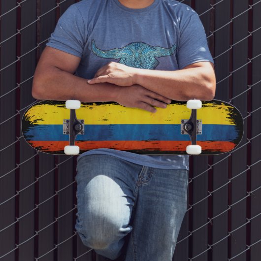 Skateboard Couleurs de Colombie (Extérieur 3)