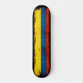 Skateboard Couleurs de Colombie (Devant)