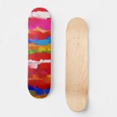 Skateboard Couleurs de peinture abstraite #11 (Recto)