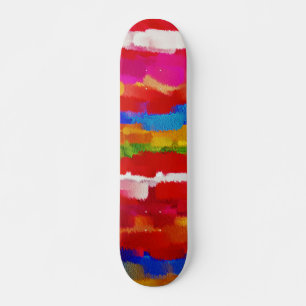 Skateboard Couleurs de peinture abstraite #11