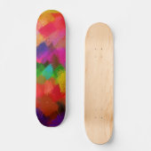 Skateboard Couleurs de peinture abstraite #3 (Recto)