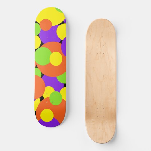Skateboard Couleurs d'Halloween | Cercles | (Recto)