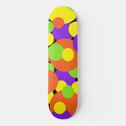 Skateboard Couleurs d'Halloween | Cercles | (Recto)