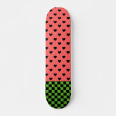 Skateboard Couleurs fantaisistes de pastèque à motifs   (Devant)