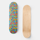 Skateboard Couleurs funky Abstrait (Recto)
