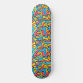 Skateboard Couleurs funky Abstrait (Recto)