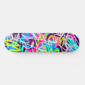 Skateboard Couleurs Joyeuses Moderne Abstrait  (Horz)