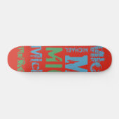 Skateboard Couleurs tendance Typographie Word Cloud Skateboar (Horz)