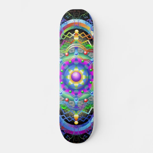 Skateboard Couleurs Universe Mandala (Recto)