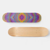 SKATEBOARD COULEURS VAGUES ABSTRAITES (Horz)