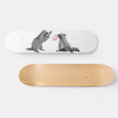 Skateboard Coupables Raccoons avec gomme à bulles (Horz)