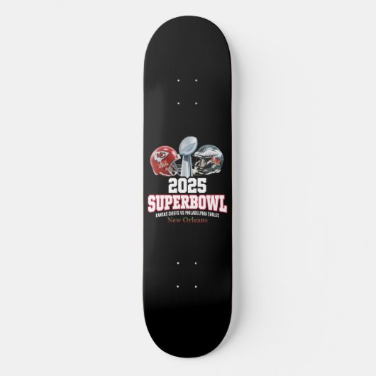 Skateboard Coupe du Super Bowl 2025 (Recto)