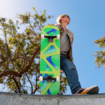Skateboard Couper les calques Lite<br><div class="desc">Couper les calques Lite. Le vert arrière-plan peut être édité avec la sélection de couleur.</div>