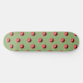 Skateboard Coupes de crème glacée rose sur vert (Horz)