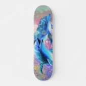 Skateboard Couple dauphin - Amour - Heureux - (Devant)