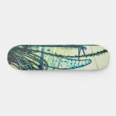 Skateboard Courbes bleues (Horz)
