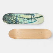 Skateboard Courbes bleues (Horz)