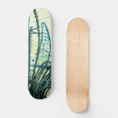 Skateboard Courbes bleues (Recto)