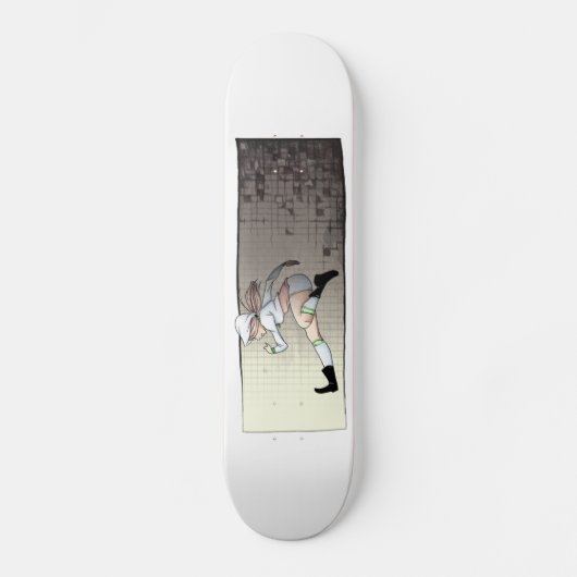 Skateboard Courez la fille d'Anime de course de diable (Recto)