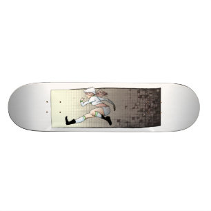 Skateboard Courez la fille d'Anime de course de diable
