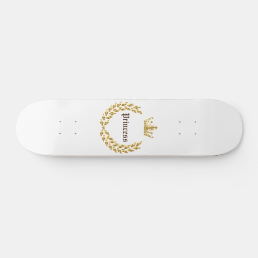 Skateboard Couronne d'or de princesse (Horz)