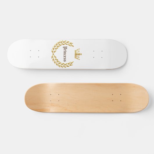 Skateboard Couronne d'or de princesse (Horz)