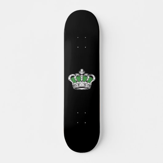 Skateboard Couronne - Vert (Devant)