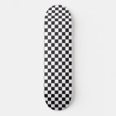 Skateboard Course de voitures / Motif d'échecs - noir 1 (Recto)