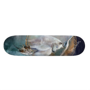 Skateboard Course folle - planche à roulettes de loup