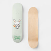 Skateboard Cousu Bunny Kawaii personnalisé (Recto)