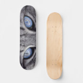 Skateboard Coutume Chat Eyes Kitty Pet Photo Patinage Deck (Recto)