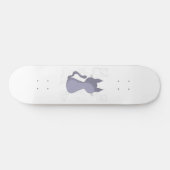 Skateboard Couvercle arrière de couette de chat timide (Horz)