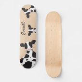 Skateboard Cow Tan Nom animal Skate (Recto)